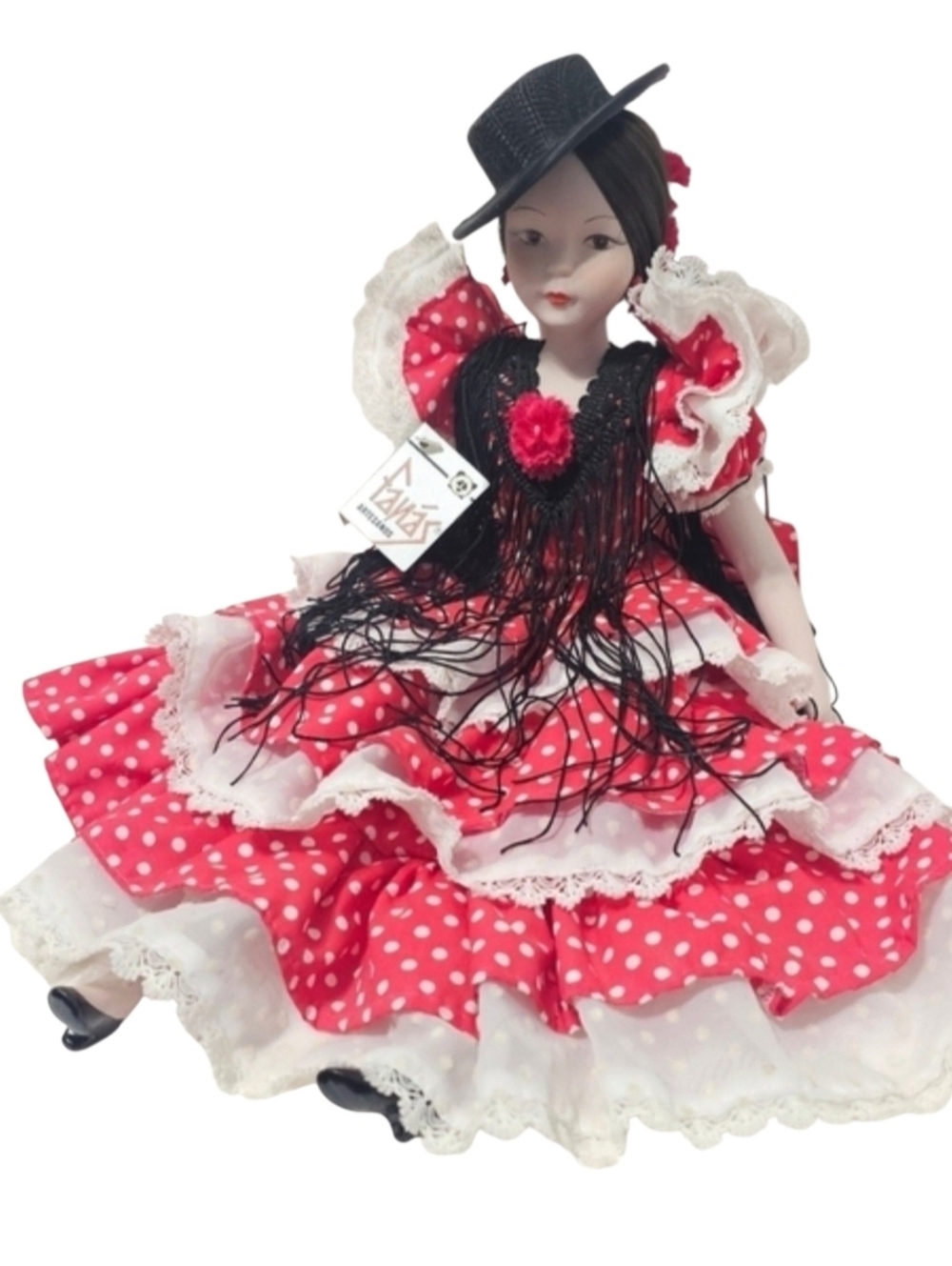Vintage Fanas Artesanos Porcelain Doll Collectible Made in Spain - Picture 3 of 8